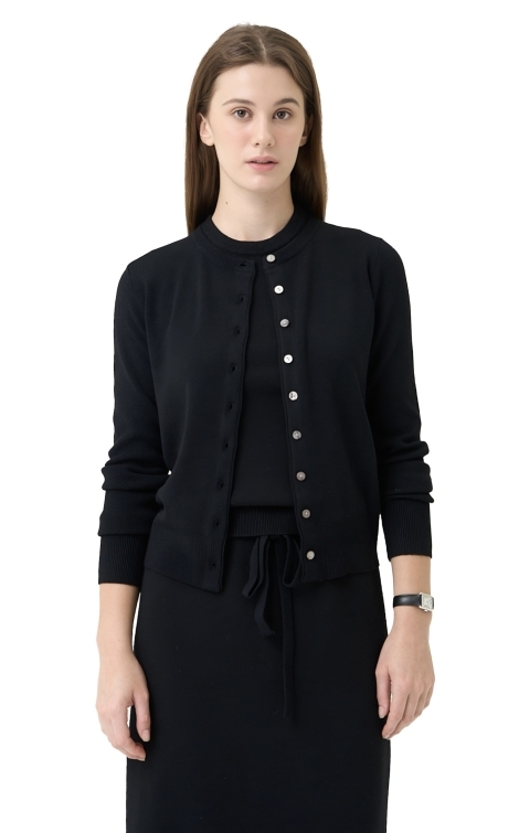 ÁO KHOÁC LEN AMANU - MÀU ĐEN